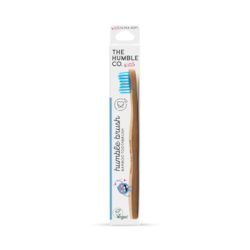 Humble Bamboo Kids Ultra Soft Bristle Toothbrush (Blue, Purple, White or Yellow)