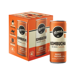 Remedy Kombucha Mango Passion 4x 330ml