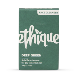 Ethique Deep Green - Solid face cleanser for balanced to oily skin 100g