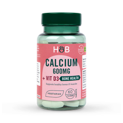 Holland & Barrett Calcium + Vitamin D 600mg 60 Tablets