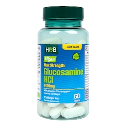 Holland & Barrett Max Strength Vegan Glucosamine HCI 1400mg 60 Tablets