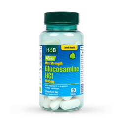 Holland & Barrett Max Strength Vegan Glucosamine HCI 1400mg 60 Tablets