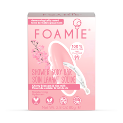 Foamie Shower Cherry Blossom & Rice Milk Body Bar 80G