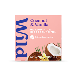WILD Coconut & Vanilla Natural Deodorant Refill 40g