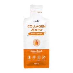 Zooki 5000mg Hydrolysed Marine Collagen Mango Peach Flavour 15ml Sachet