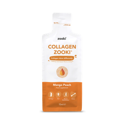 Zooki Marine Collagen 5,000mg, Mango Peach Flavour - 14x15ml Liquid Sachets