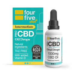 fourfive CBD Vitamin D3 Peppermint Oil 1000mg 30ml