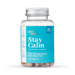 Love Hemp Stay Calm 300mg CBD Cold Press 60 Capsules
