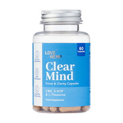 Love Hemp Clear Mind 300mg CBD Cold Press 60 Capsules