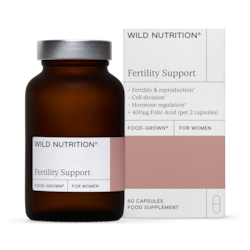 Wild Nutrition Food Grown Fertility Support for Women 60 Capsules