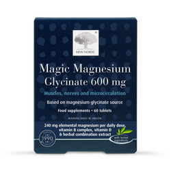 New Nordic Magic Magnesium Glycinate 600mg 60 Tablets
