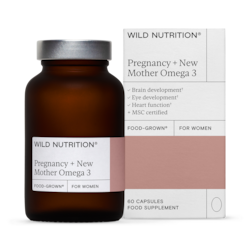 Wild Nutrition Pregnancy & New Mother Omega 3 for Women 60 Capsules