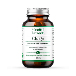 Mindful Extracts Organic Chaga Mushroom 60 Vegan Capsules
