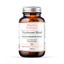 Mindful Extracts Organic Mushroom Blend 60 Vegan Capsules