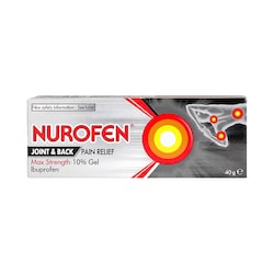 Nurofen Joint & Back Pain Relief Max Strength 10% Gel 40g