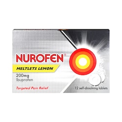 Nurofen Meltlets 200mg Orodispersible 12 Tablets