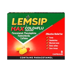 Lemsip Max Cold & Flu 8 Capsules