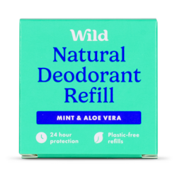 WILD Mint & Aloe Natural Deodorant Refill 40g