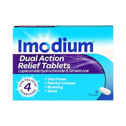 Imodium Plus Duel Action Relief 6 Tablets