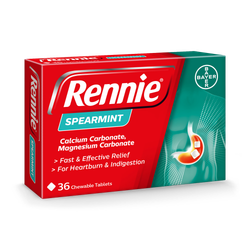 Rennie Spearmint 36 Chewable Tablets