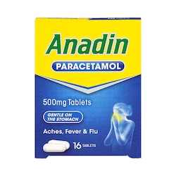 Anadin Paracetamol 16 Tablets