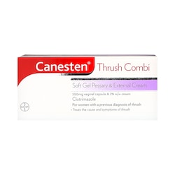 Canesten Thrush Combi Soft Gel Pessary & External Cream 5g