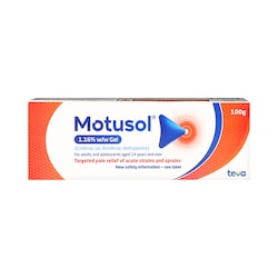Motusol 1.16% w/w Gel 100g