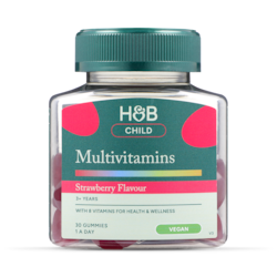 Holland & Barrett Kids Multivitamin Strawberry 30 Gummies