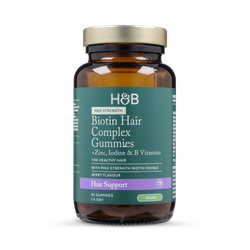 Holland & Barrett Vegan Biotin Hair Complex Berry Flavour 30 Gummies
