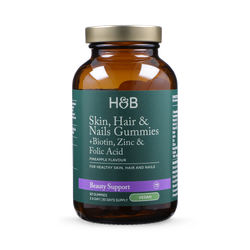 Holland & Barrett Skin Hair And Nails Vegan Pineapple Flavour 60 Gummies