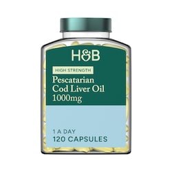 Holland & Barrett Pure Cod Liver Oil 1000mg 120 Capsules