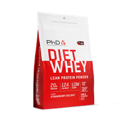 PhD Diet Whey Protein Powder Strawberry Delight 600g