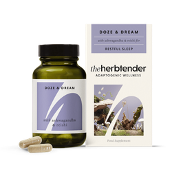The Herbtender DOZE & DREAM with Reishi and Ashwagandha 60 Vegan Capsules