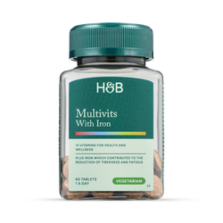 Holland & Barrett Multivitamins & Iron 60 Tablets