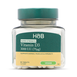 Holland & Barrett Vegan Vitamin D 3000 I.U. 75ug 90 Tablets