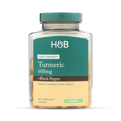 Holland & Barrett High Strength Turmeric 600mg with Black Pepper 90 Capsules