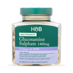 Holland and Barrett Max Strength Glucosamine Sulphate 1400mg 90 tablets