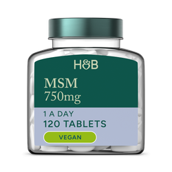 Holland & Barrett MSM 750mg 120 Tablets