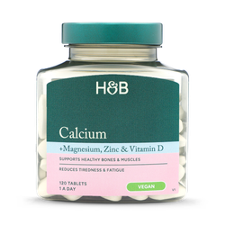 Holland & Barrett Vegan Calcium Magnesium Vitamin D & Zinc 120 Tablets
