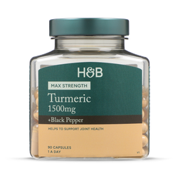 Holland & Barrett Turmeric 1500mg + Black Pepper 90 Capsules
