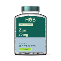 Holland & Barrett Zinc 25mg 120 Tablets