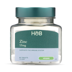 Holland & Barrett Zinc 15mg 60 Tablets