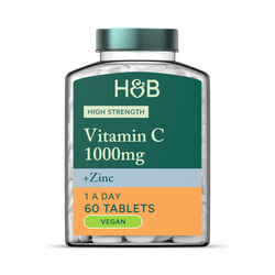 Holland & Barrett Vitamin C & Zinc 60 Tablets