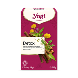 Yogi Tea Organic Detox Tea (Liquorice, Dandelion & Cinnamon) 17x Tea Bags
