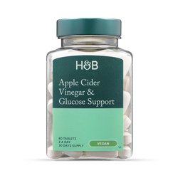 Holland & Barrett Apple Cider Vinegar & Glucose Support 60 Tablets