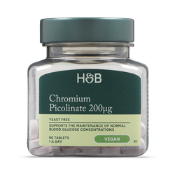 Holland & Barrett Chromium Picolinate 200ug 100 Tablets