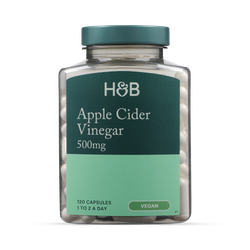 Holland & Barrett  Apple Cider Vinegar 500mg 120 Capsules