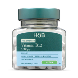 Holland & Barrett High Strength Slow Release Vitamin B12 1000ug 180 Tablets