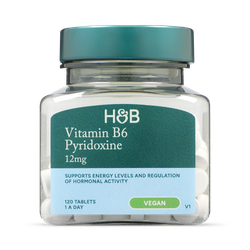 Holland & Barrett Vitamin B6 + Pyridoxine 12mg 120 Tablets