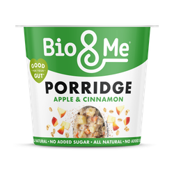Bio & Me Apple & Cinnamon Gut-Loving Oat Porridge Pot 65g